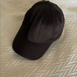 Target Black Satin Baseball Hat Unisex